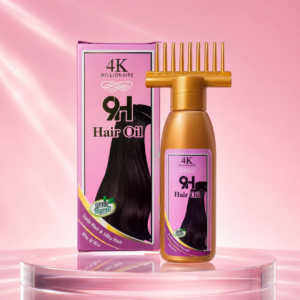 4K Millionaire 9H Hair Oil with Comb Applicator – 100ml